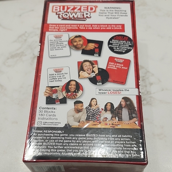 Buzzed Tower Stacking Game - Picture 2 of 2